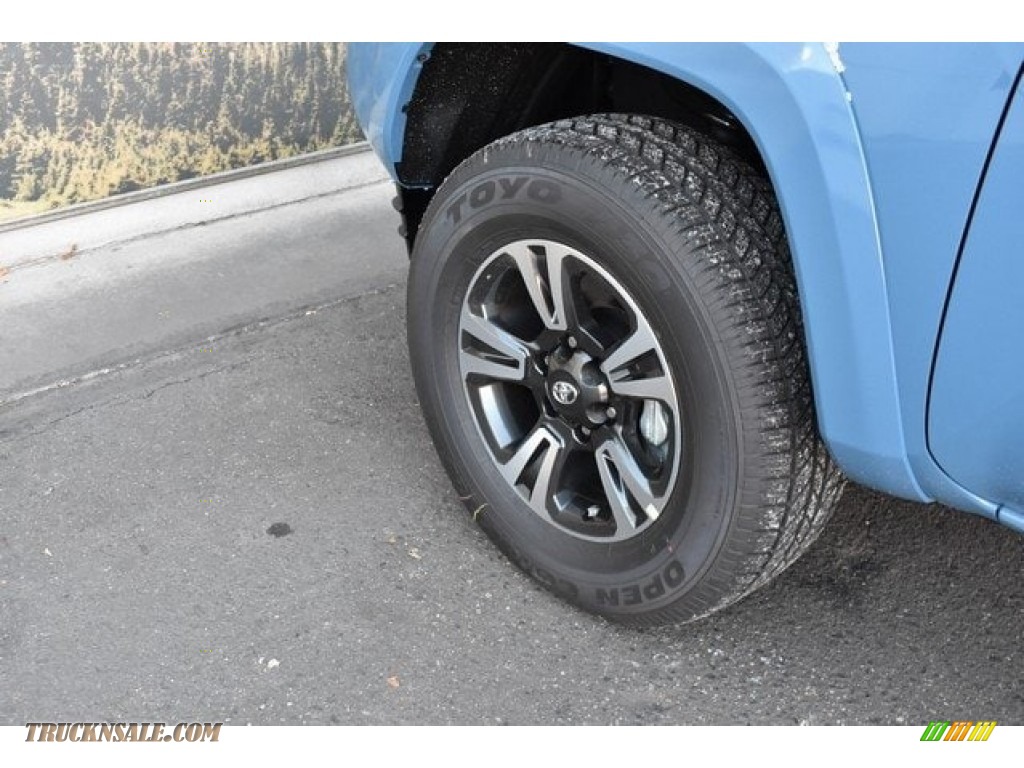 2019 Tacoma TRD Sport Double Cab 4x4 - Cavalry Blue / Cement Gray photo #32