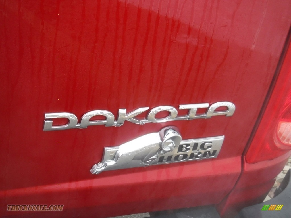 2010 Dakota Big Horn Crew Cab 4x4 - Inferno Red Crystal Pearl / Dark Slate Gray/Medium Slate Gray photo #11