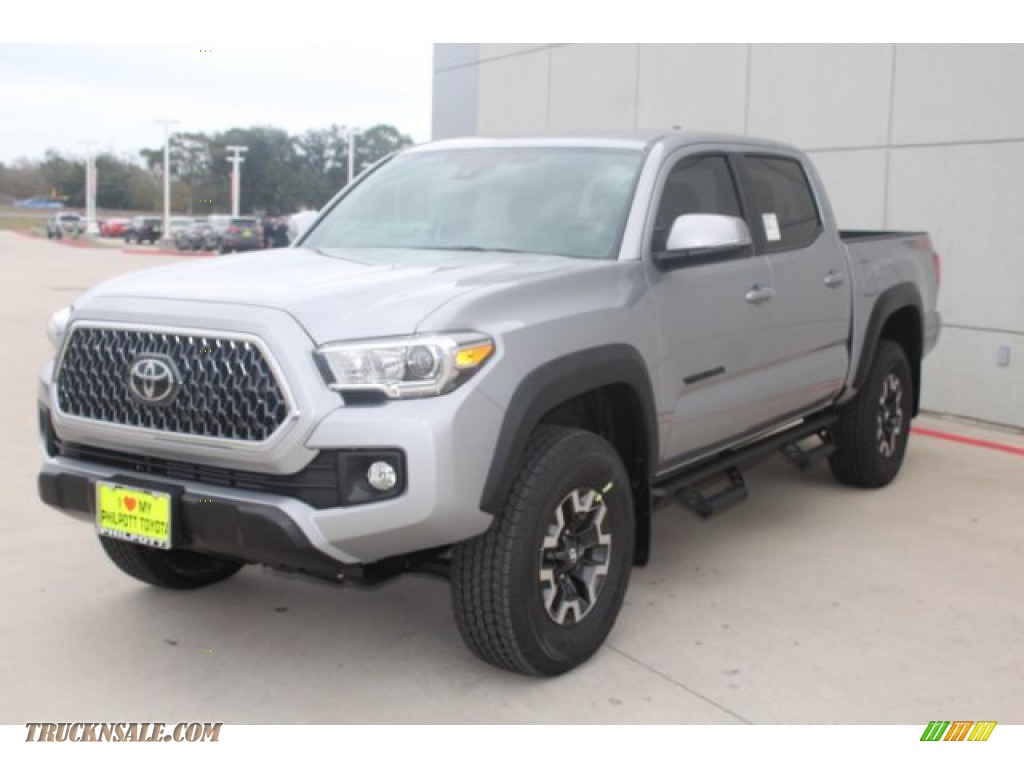 2019 Tacoma TRD Off-Road Double Cab 4x4 - Silver Sky Metallic / Cement Gray photo #4