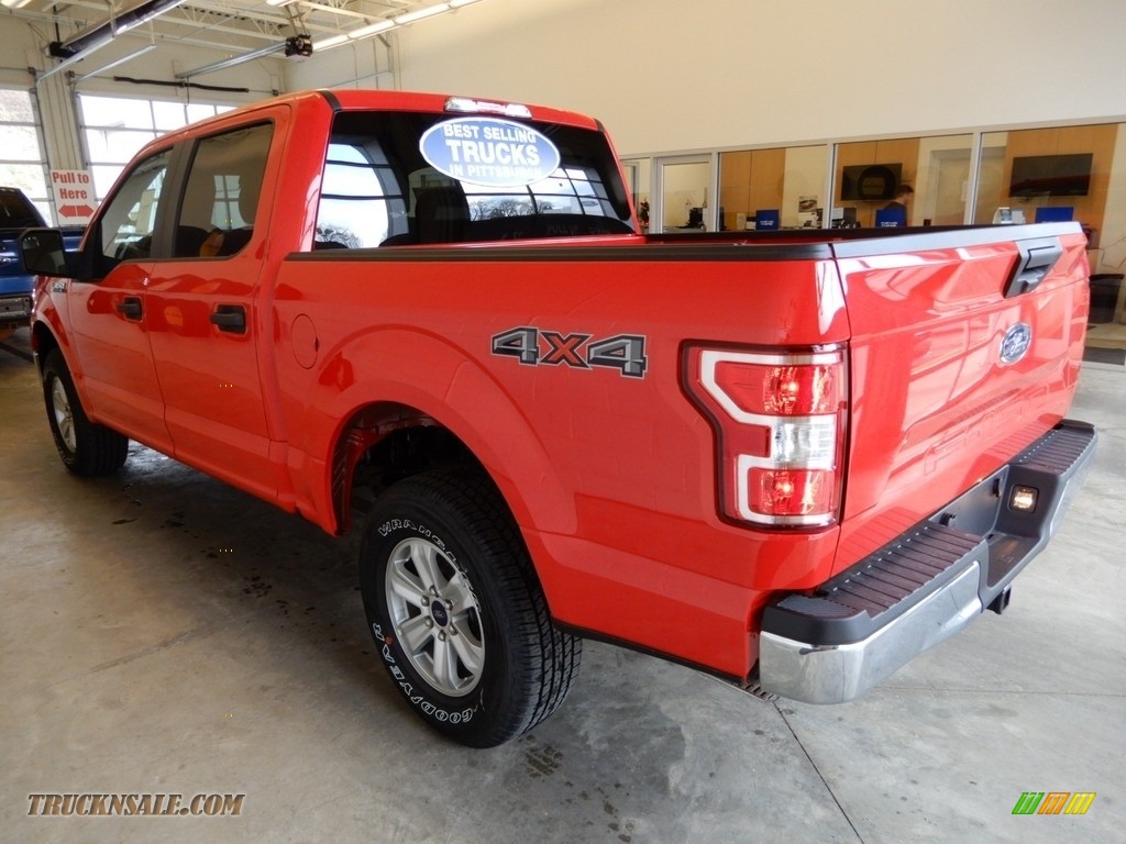 2018 F150 XL SuperCrew 4x4 - Race Red / Earth Gray photo #3