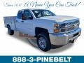 Chevrolet Silverado 2500HD Work Truck Double Cab 4WD Chassis Summit White photo #1