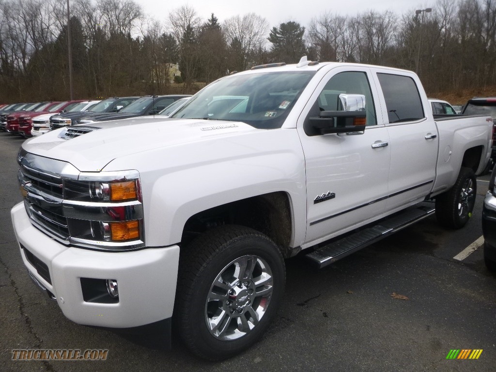 2019 Silverado 2500HD High Country Crew Cab 4WD - Iridescent Pearl Tricoat / High Country Saddle photo #1