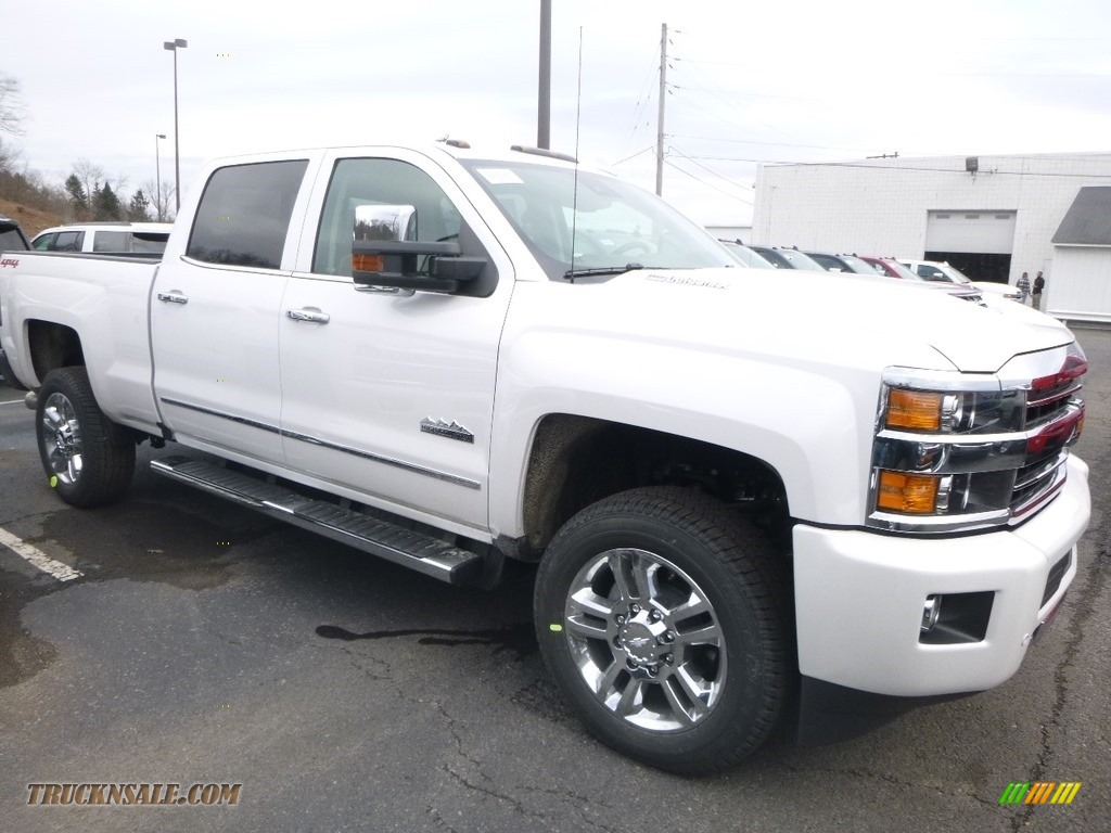 2019 Silverado 2500HD High Country Crew Cab 4WD - Iridescent Pearl Tricoat / High Country Saddle photo #7