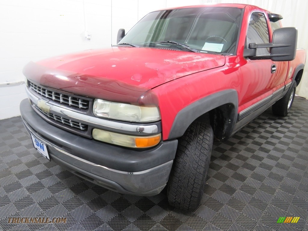 2000 Silverado 1500 LT Extended Cab 4x4 - Victory Red / Graphite photo #7
