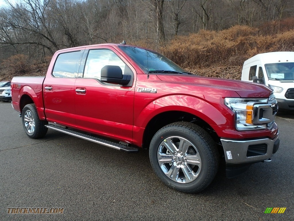 2019 F150 XLT SuperCrew 4x4 - Ruby Red / Earth Gray photo #8