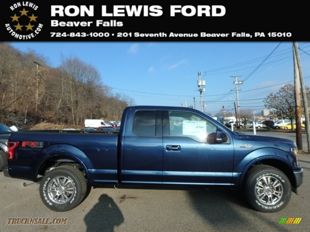 Blue Jeans / Light Camel Ford F150 Lariat SuperCab 4x4