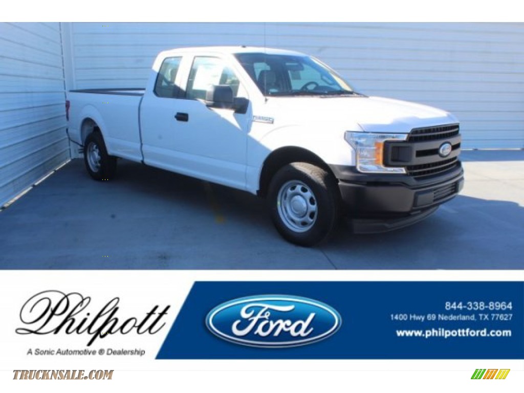 Oxford White / Earth Gray Ford F150 XLT SuperCab