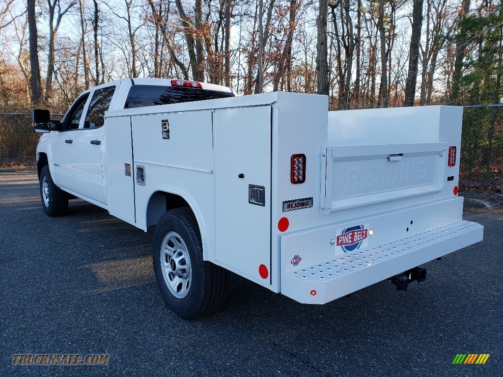 2019 Silverado 3500HD Work Truck Crew Cab 4x4 Chassis - Summit White / Dark Ash/Jet Black photo #4