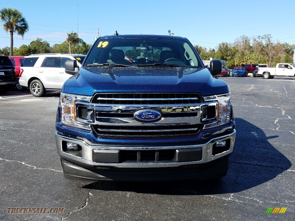 2019 F150 XLT SuperCab - Blue Jeans / Earth Gray photo #8