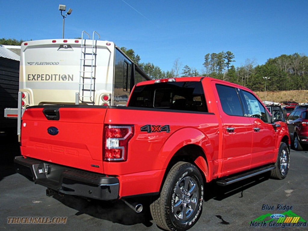 2019 F150 XLT SuperCrew 4x4 - Race Red / Earth Gray photo #5