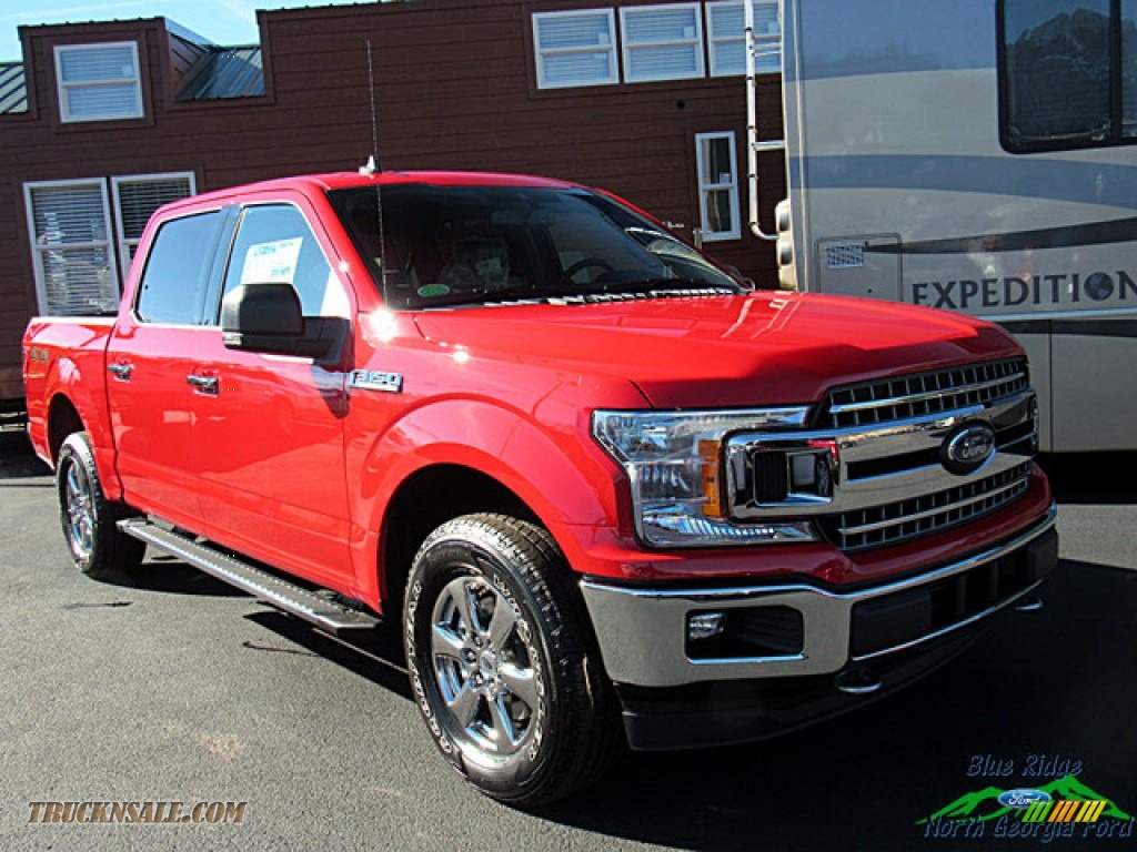 2019 F150 XLT SuperCrew 4x4 - Race Red / Earth Gray photo #7