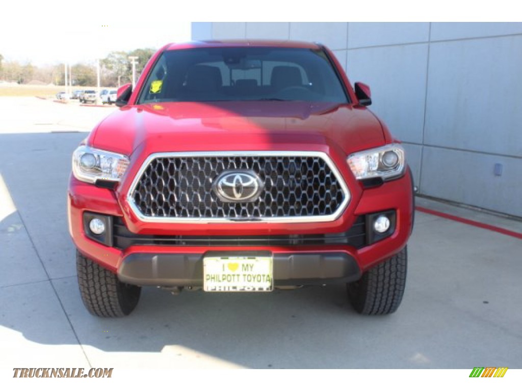 2019 Tacoma TRD Off-Road Double Cab 4x4 - Barcelona Red Metallic / Cement Gray photo #3