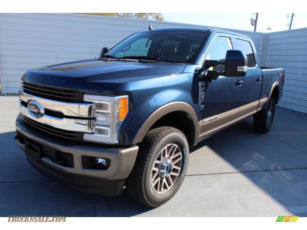 2019 F250 Super Duty King Ranch Crew Cab 4x4 - Blue Jeans / King Ranch Java photo #4