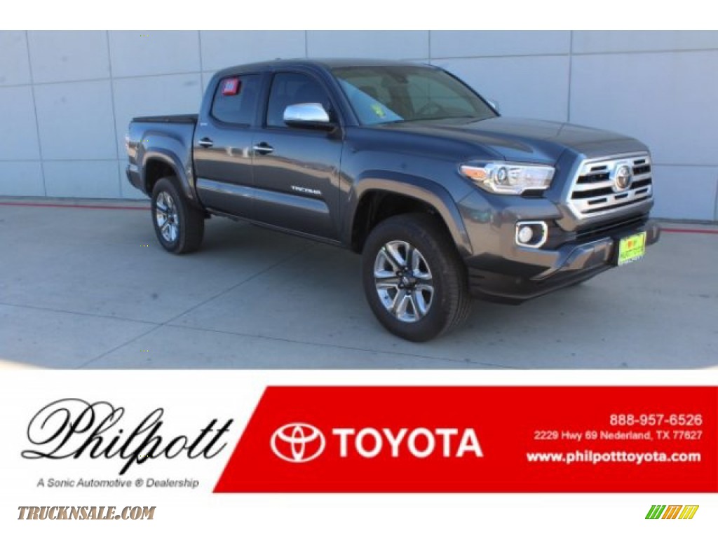 Magnetic Gray Metallic / Hickory Toyota Tacoma Limited Double Cab