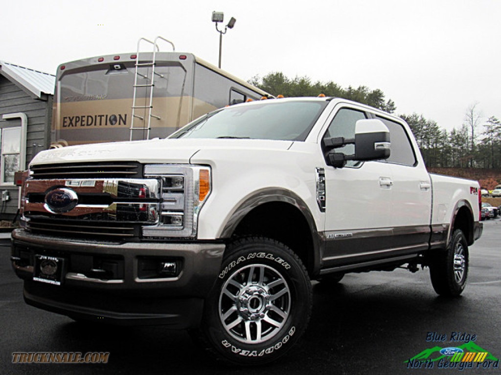 White Platinum / King Ranch Java Ford F250 Super Duty King Ranch Crew Cab 4x4