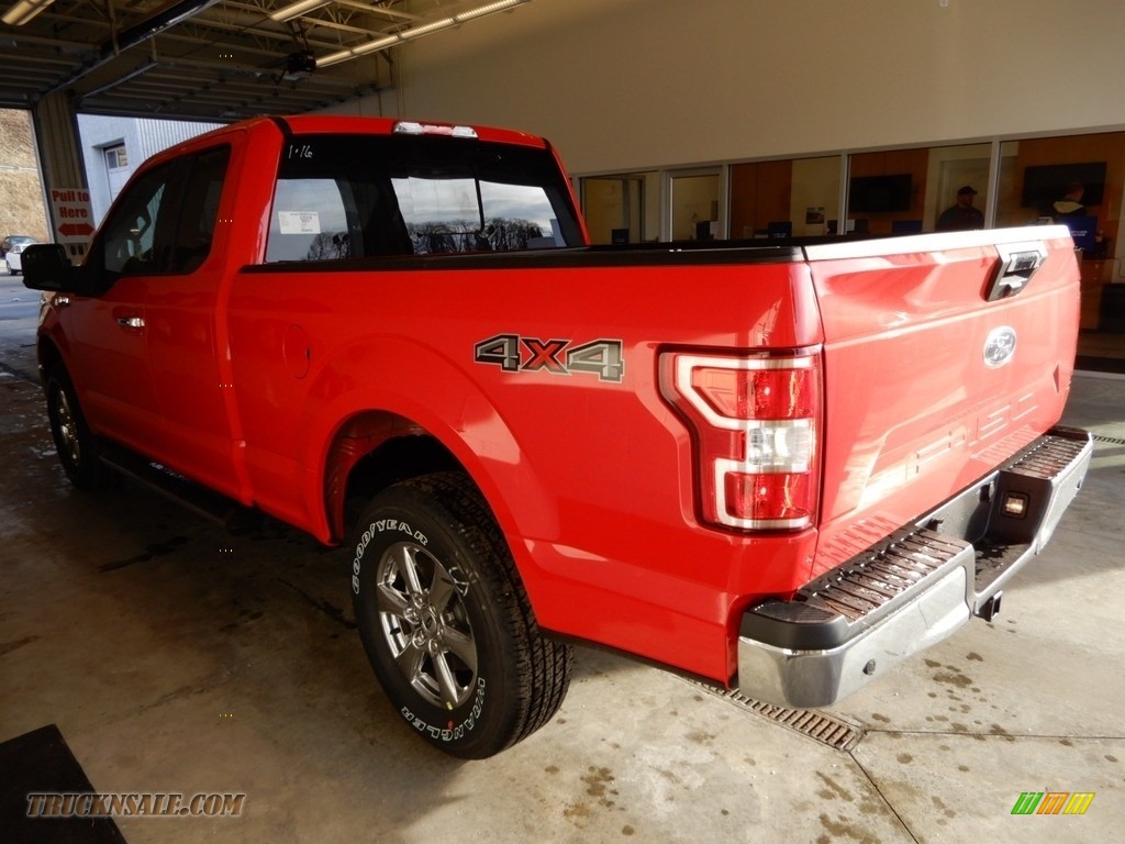 2019 F150 XLT SuperCab 4x4 - Race Red / Earth Gray photo #3