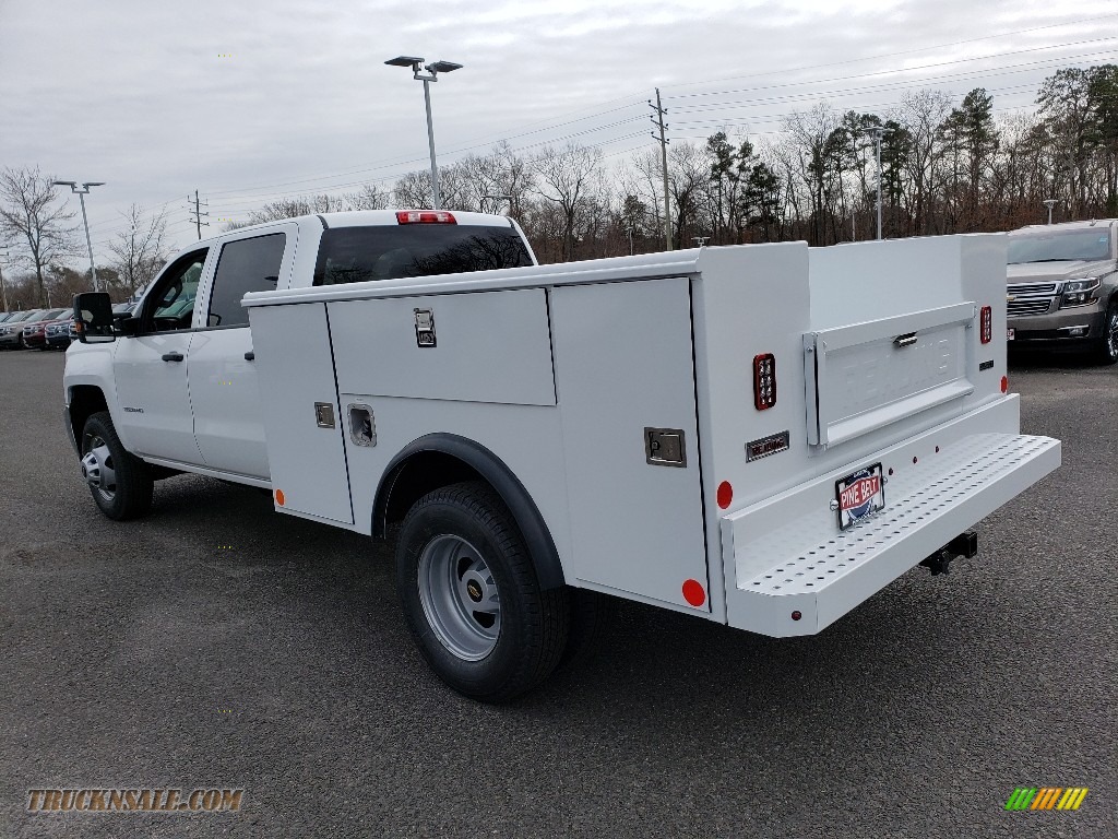 2019 Silverado 3500HD Work Truck Crew Cab 4x4 Chassis - Summit White / Dark Ash/Jet Black photo #4