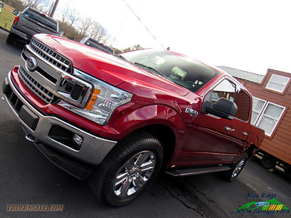 2019 F150 XLT SuperCrew 4x4 - Ruby Red / Earth Gray photo #31