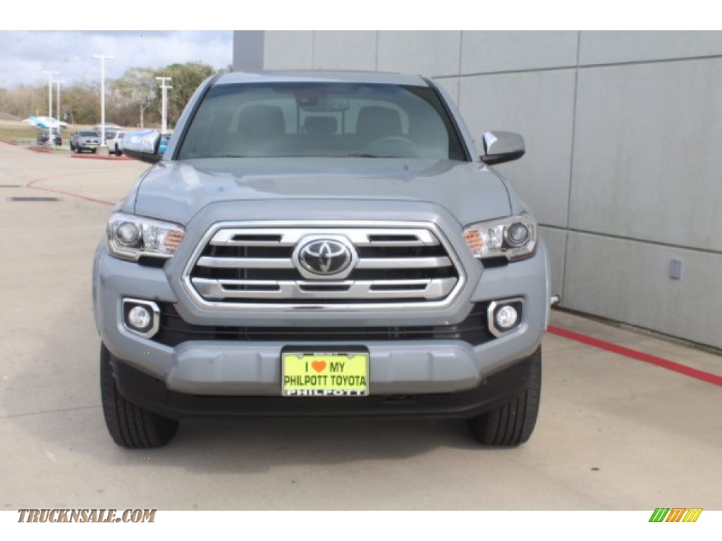 2019 Tacoma Limited Double Cab - Cement Gray / Black photo #3