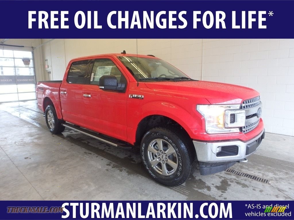 2019 F150 XLT SuperCrew 4x4 - Race Red / Earth Gray photo #1
