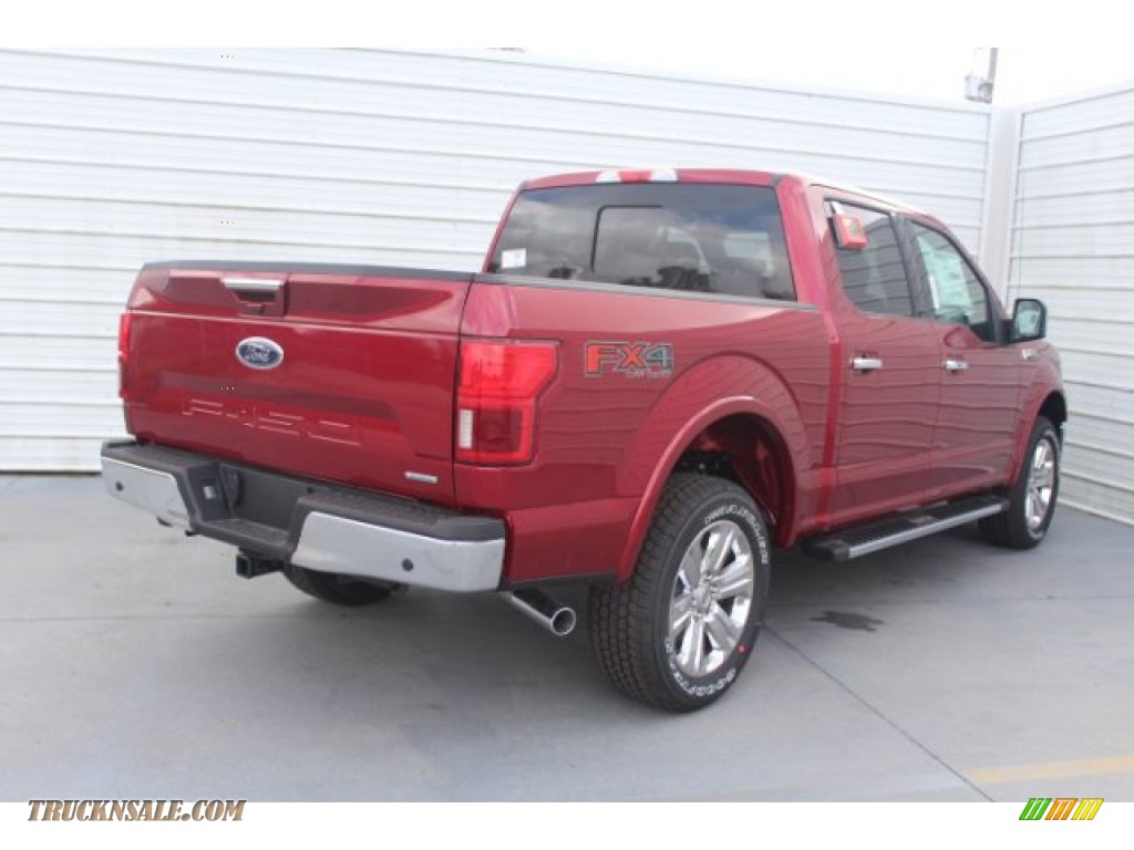 2019 F150 Lariat Sport SuperCrew 4x4 - Ruby Red / Earth Gray photo #8