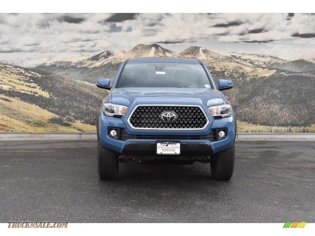 2019 Tacoma TRD Off-Road Double Cab 4x4 - Cavalry Blue / Cement Gray photo #2