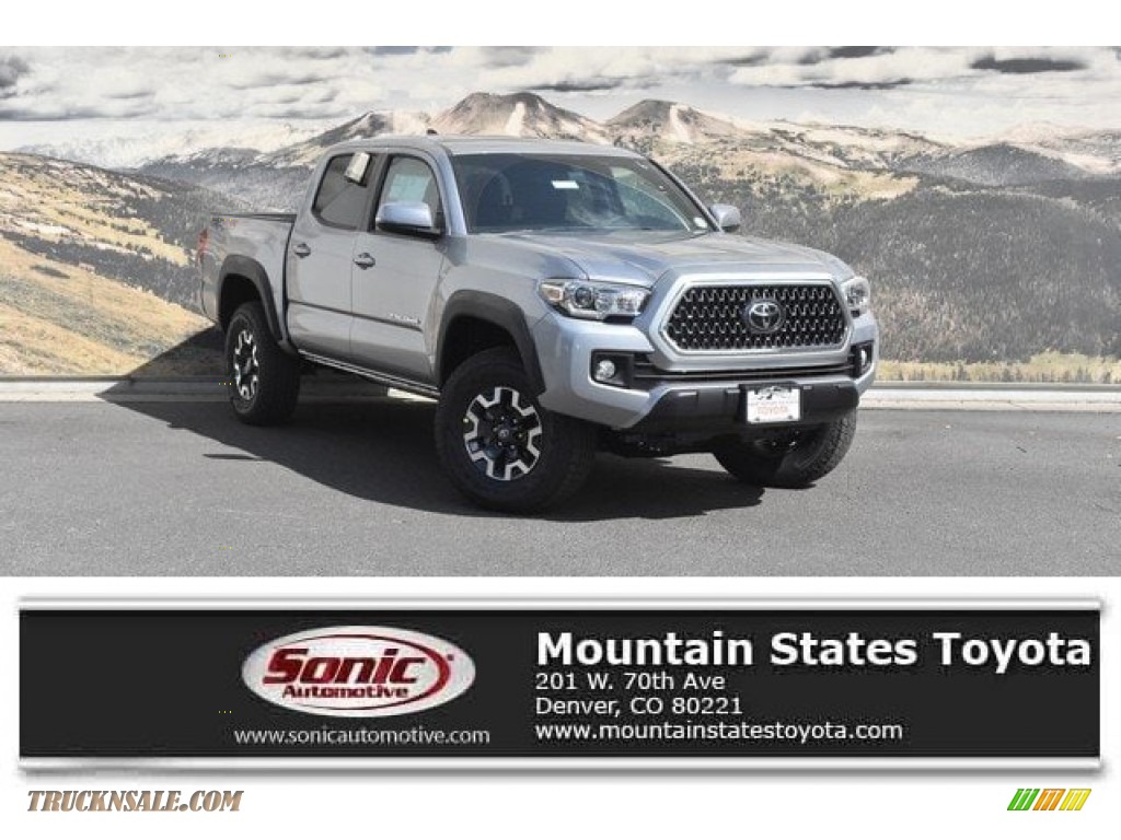 Silver Sky Metallic / Cement Gray Toyota Tacoma TRD Off-Road Double Cab 4x4