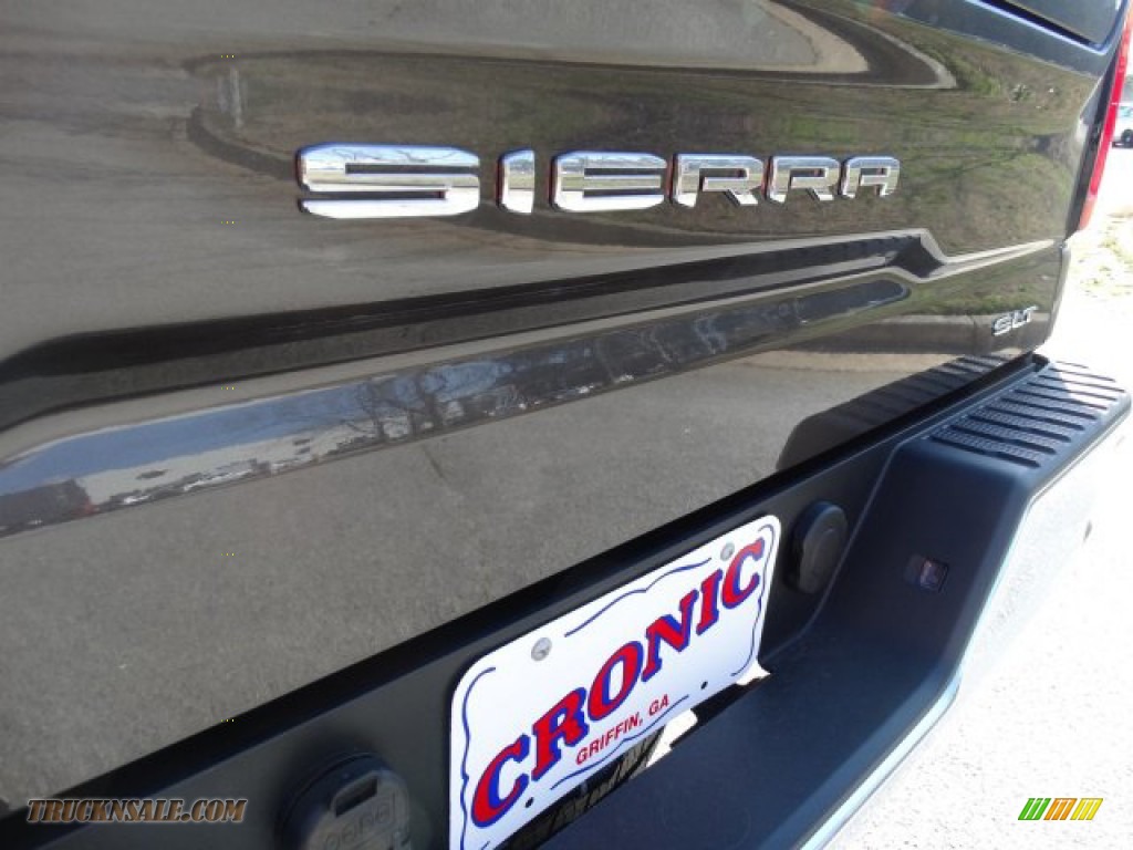 2019 Sierra 1500 SLT Crew Cab 4WD - Smokey Quartz Metallic / Jet Black photo #9
