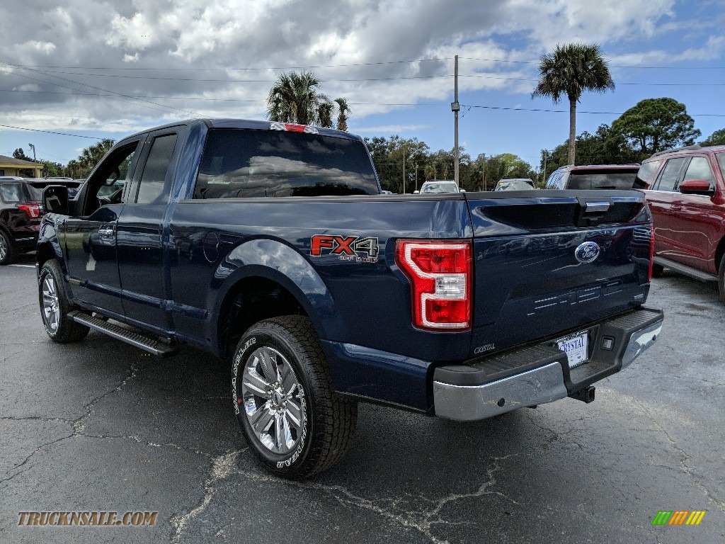 2019 F150 XLT SuperCab 4x4 - Blue Jeans / Earth Gray photo #3