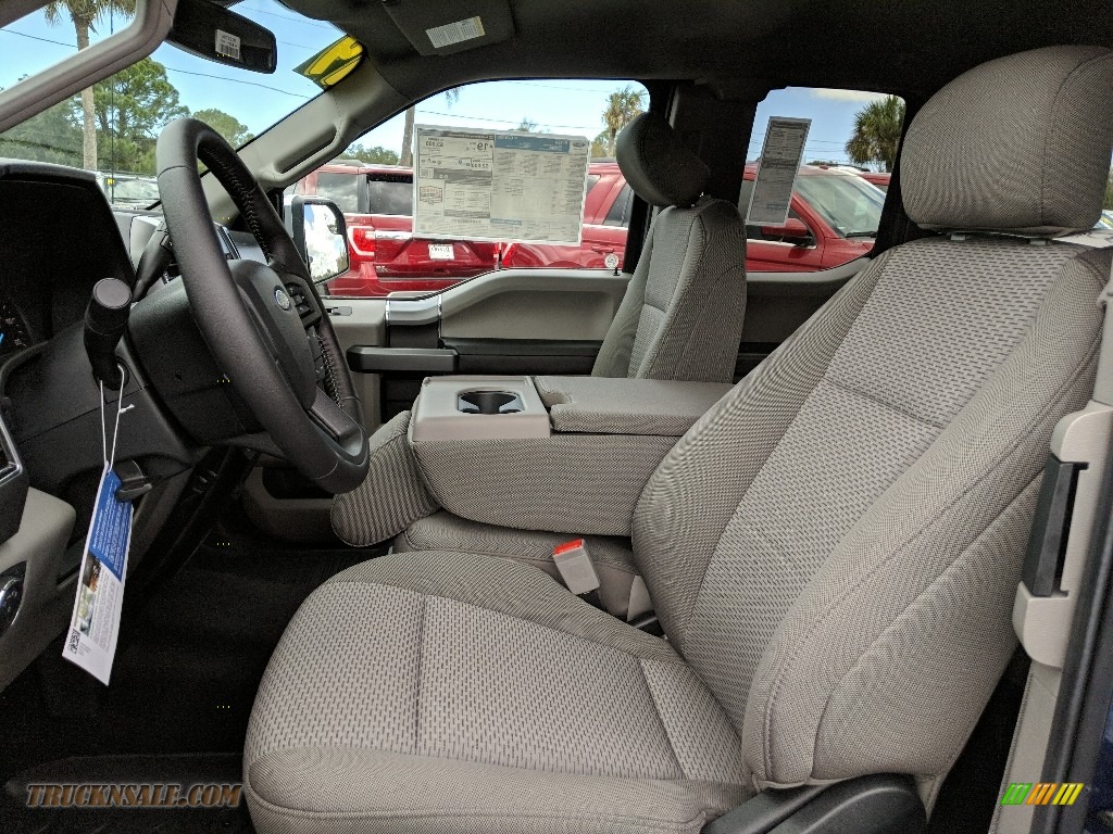2019 F150 XLT SuperCab 4x4 - Blue Jeans / Earth Gray photo #9