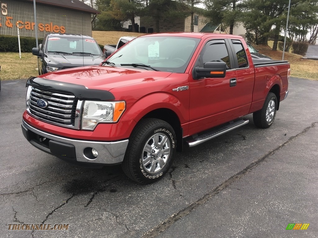 Red Candy Metallic / Steel Gray Ford F150 XLT SuperCab