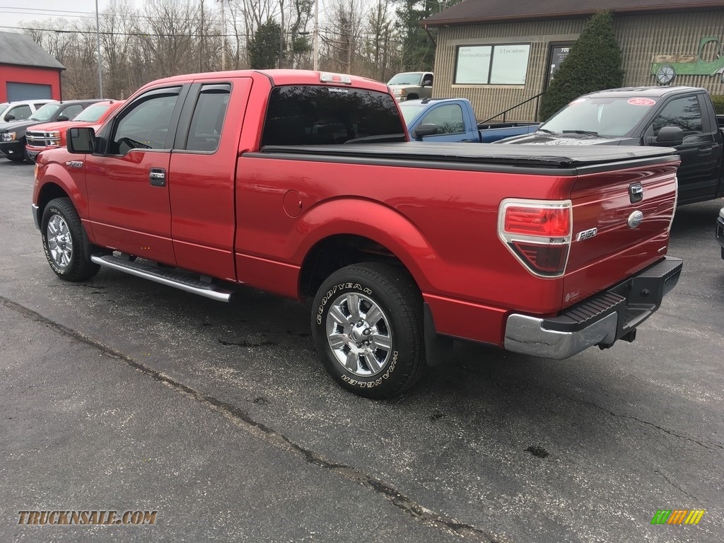 2012 F150 XLT SuperCab - Red Candy Metallic / Steel Gray photo #4