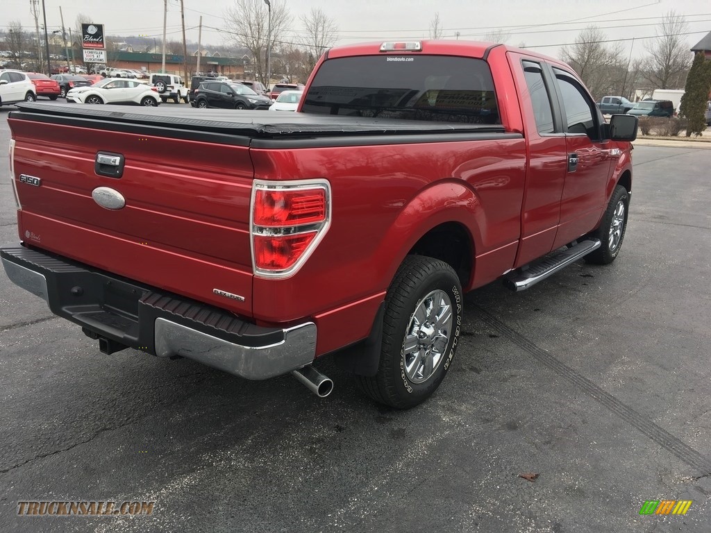 2012 F150 XLT SuperCab - Red Candy Metallic / Steel Gray photo #13