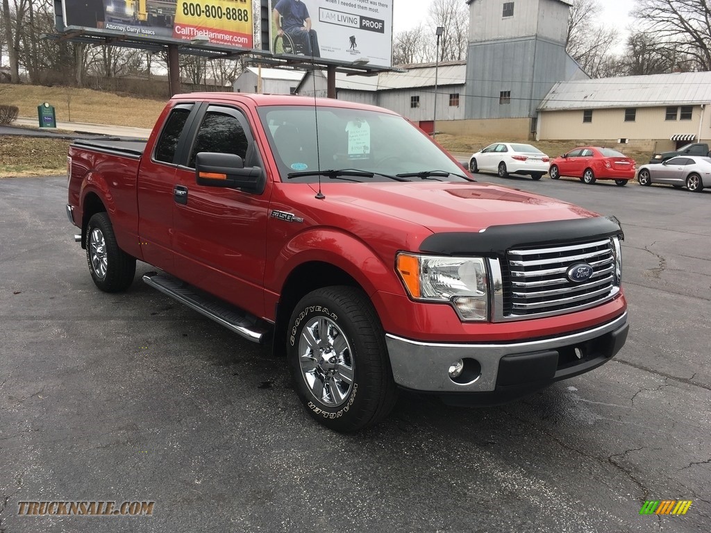 2012 F150 XLT SuperCab - Red Candy Metallic / Steel Gray photo #14