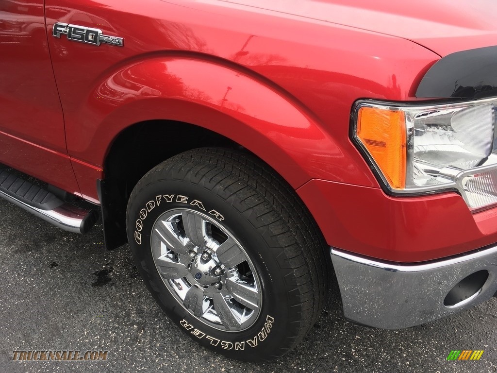 2012 F150 XLT SuperCab - Red Candy Metallic / Steel Gray photo #15
