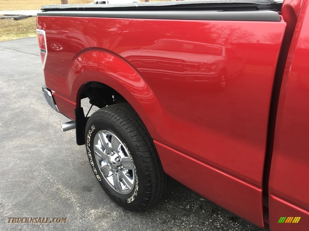 2012 F150 XLT SuperCab - Red Candy Metallic / Steel Gray photo #18