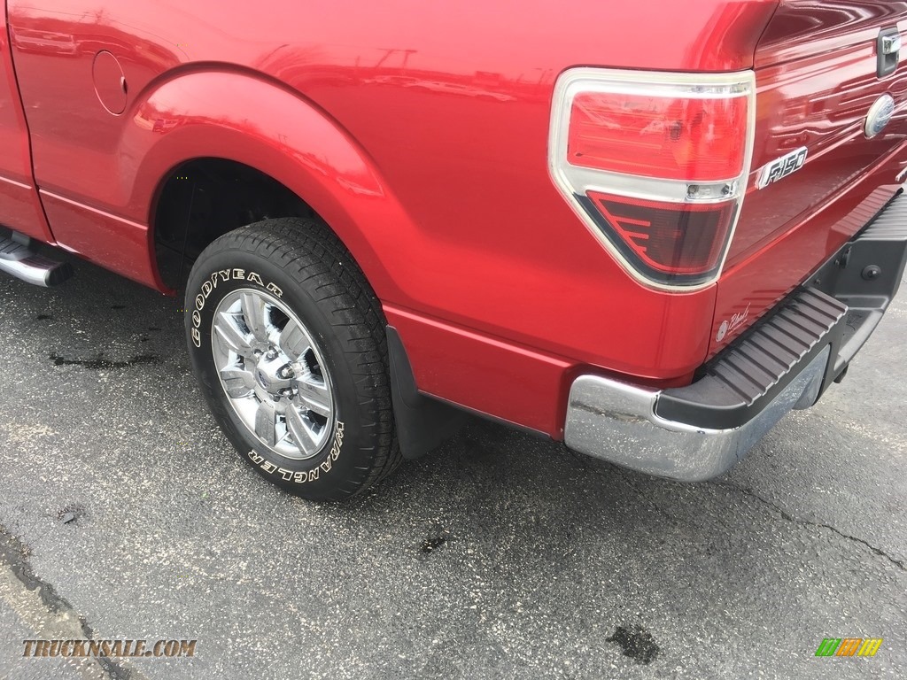 2012 F150 XLT SuperCab - Red Candy Metallic / Steel Gray photo #19