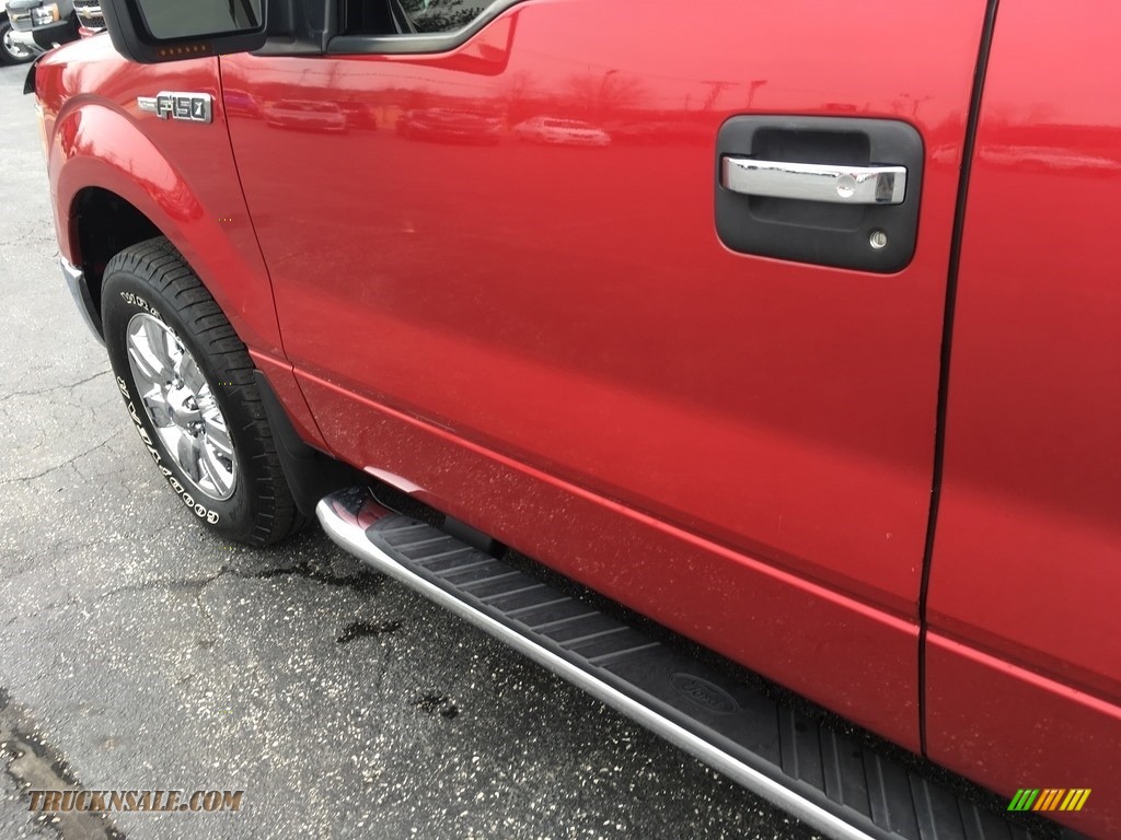 2012 F150 XLT SuperCab - Red Candy Metallic / Steel Gray photo #21