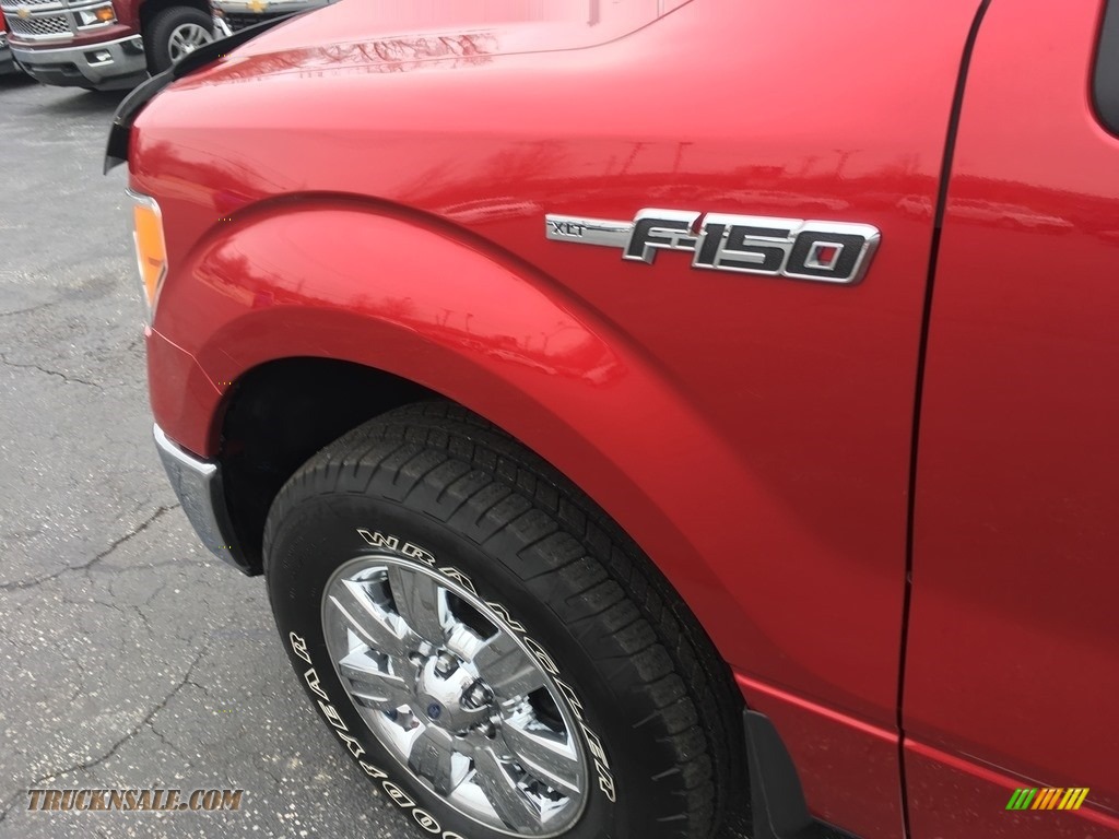 2012 F150 XLT SuperCab - Red Candy Metallic / Steel Gray photo #22