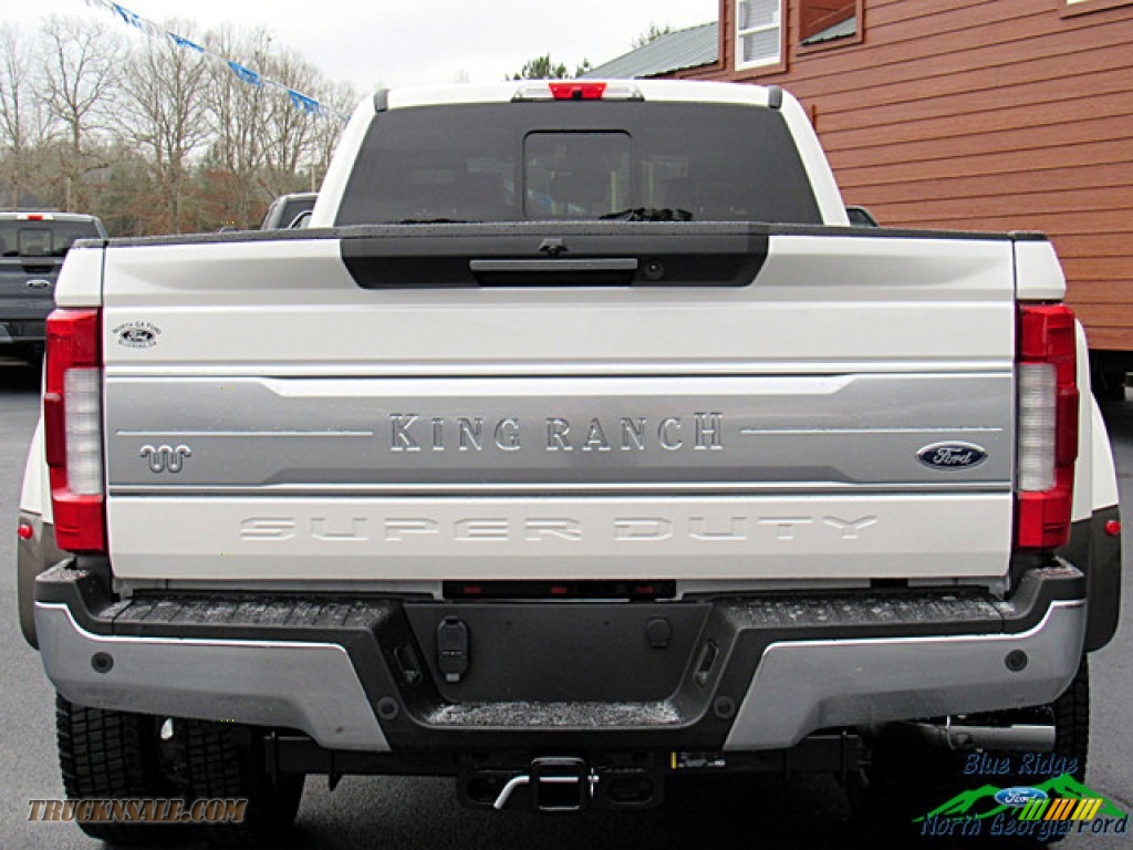 2019 F450 Super Duty King Ranch Crew Cab 4x4 - White Platinum Metallic Tri-Coat / King Ranch Java photo #4