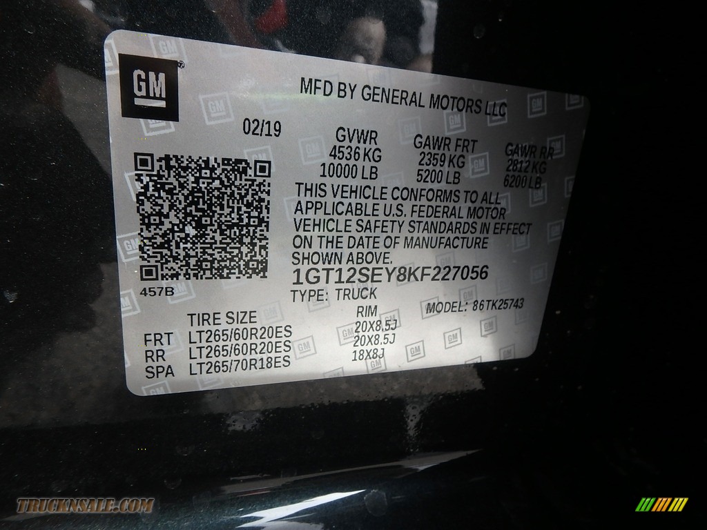 2019 Sierra 2500HD Denali Crew Cab 4WD - Dark Slate Metallic / Jet Black photo #15