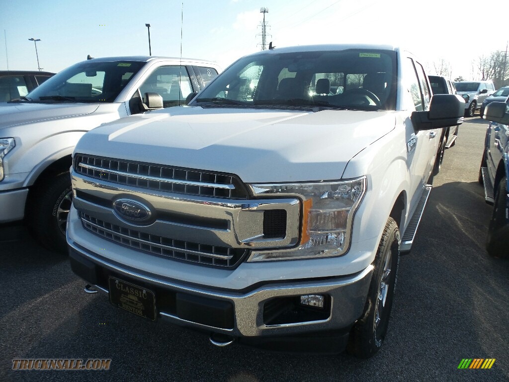 Oxford White / Earth Gray Ford F150 XLT Sport SuperCrew 4x4