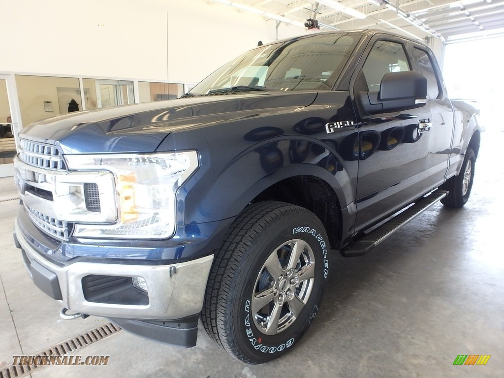 2019 F150 XLT SuperCab 4x4 - Blue Jeans / Earth Gray photo #4