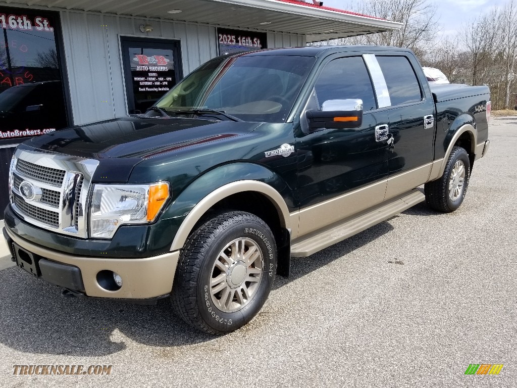 2012 F150 King Ranch SuperCrew 4x4 - Green Gem Metallic / King Ranch Chaparral Leather photo #1