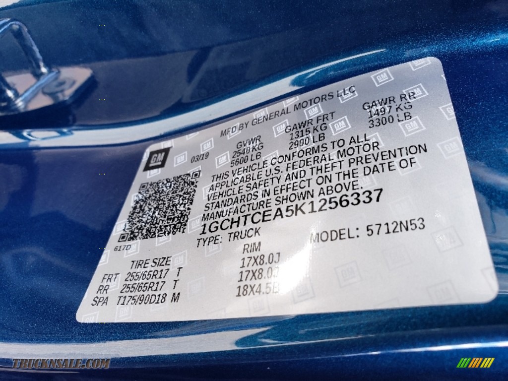 2019 Colorado LT Extended Cab 4x4 - Pacific Blue Metallic / Jet Black photo #6