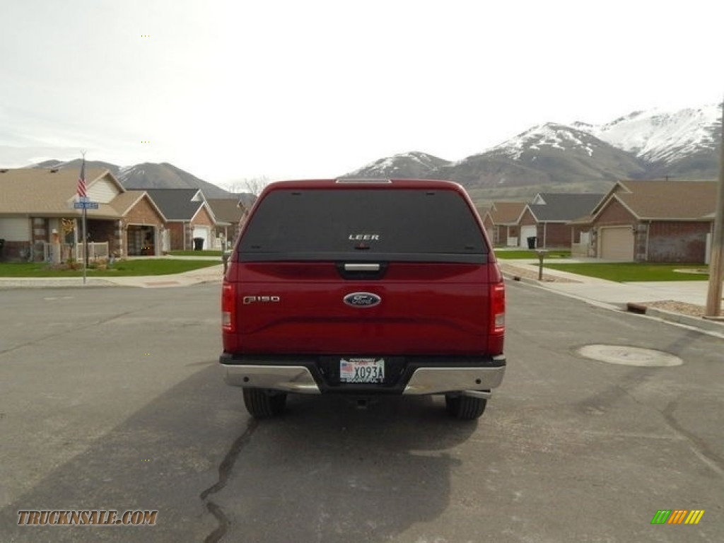 2017 F150 XLT SuperCab 4x4 - Ruby Red / Earth Gray photo #8