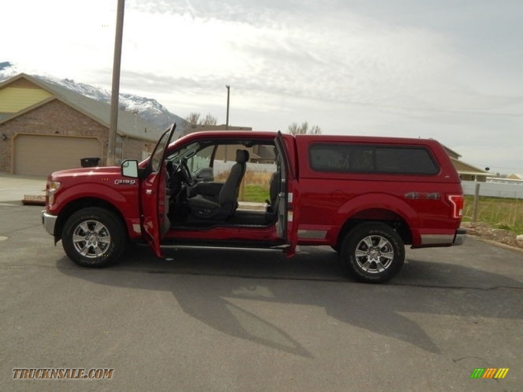 2017 F150 XLT SuperCab 4x4 - Ruby Red / Earth Gray photo #10