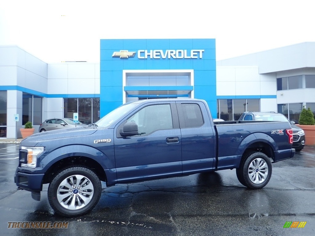 Blue Jeans / Earth Gray Ford F150 XL SuperCab 4x4