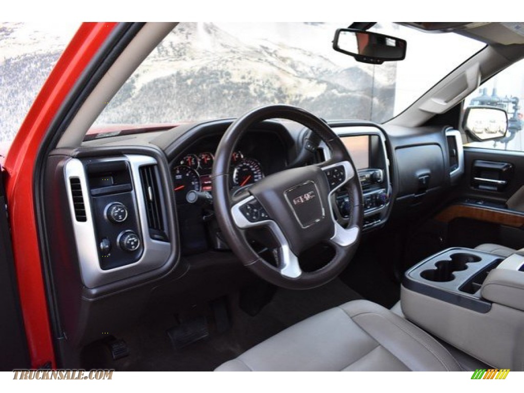 2014 Sierra 1500 SLT Double Cab 4x4 - Fire Red / Cocoa/Dune photo #10