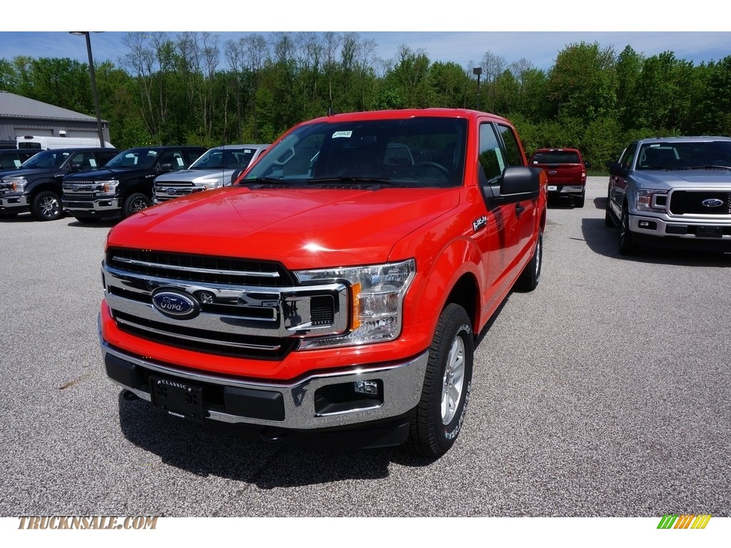 2019 F150 XL SuperCrew 4x4 - Race Red / Earth Gray photo #1